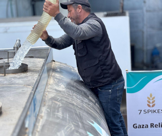 Filling a water tank