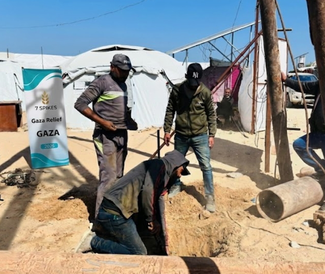 Digging a water well